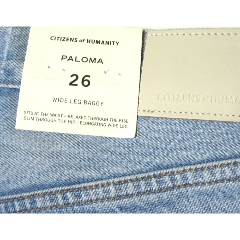 NWT Citizens Of Humanity Paloma Baggy in Alemayde Wide Leg Jeans 26 $228 - Picture 9 of 10
